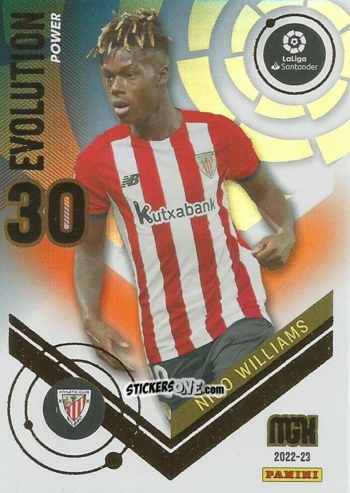 Figurina Nico Williams - Liga 2022-2023. Megacracks n. P396 - Panini