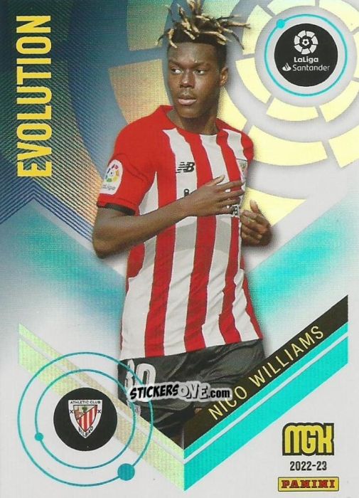 Figurina Nico Williams - Liga 2022-2023. Megacracks n. 396 - Panini