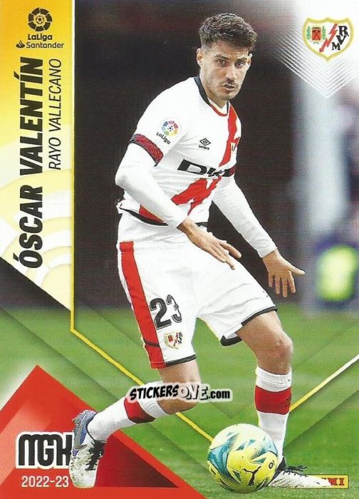 Figurina Óscar Valentín - Liga 2022-2023. Megacracks n. 272 - Panini