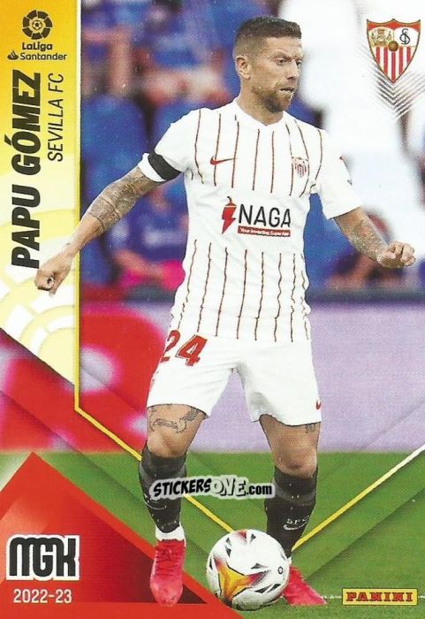 Figurina Papu Gómez - Liga 2022-2023. Megacracks n. 310 - Panini