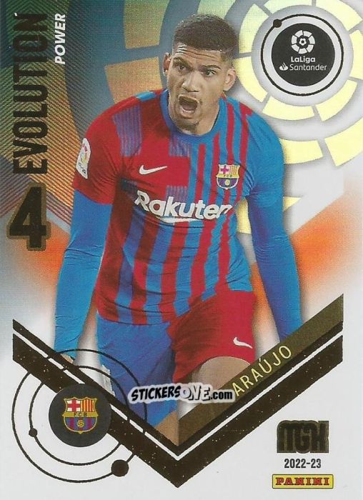 Cromo Ronald Araújo - Liga 2022-2023. Megacracks n. P372 - Panini