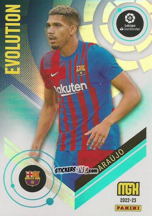 Cromo Ronald Araújo - Liga 2022-2023. Megacracks n. 372 - Panini