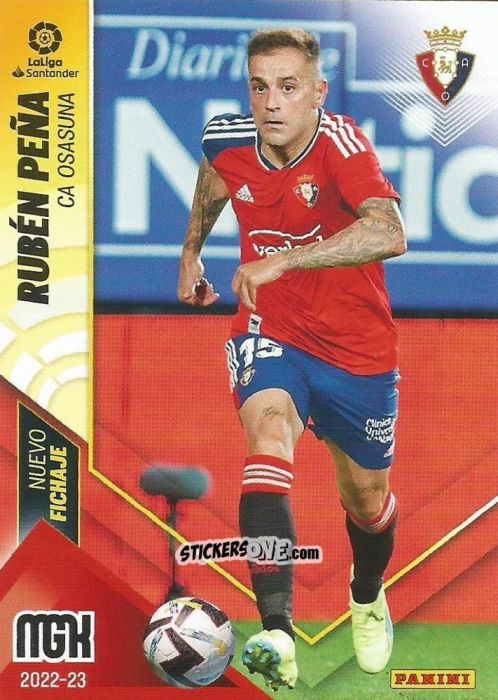 Figurina Rubén Peña - Liga 2022-2023. Megacracks n. 460 - Panini
