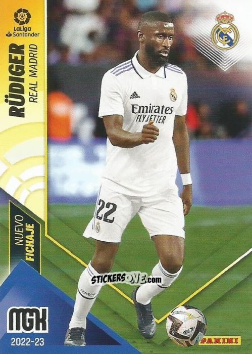 Cromo Rudiger - Liga 2022-2023. Megacracks n. 444 - Panini