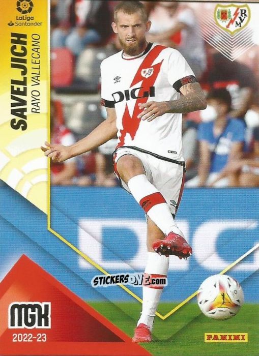 Figurina Saveljich - Liga 2022-2023. Megacracks n. 266 - Panini