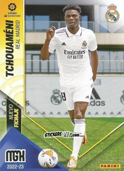 Cromo Tchouaméni - Liga 2022-2023. Megacracks n. 433 - Panini