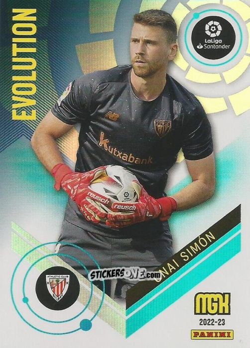 Figurina Unai Símon - Liga 2022-2023. Megacracks n. 402 - Panini