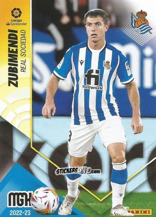 Cromo Zubimendi - Liga 2022-2023. Megacracks n. 289 - Panini