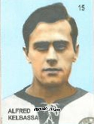 Cromo Alfred Kelbassa - Campeonato Mundial de Futbol 1958 Suecia n. 15 - IMPORTADORES PERUANOS