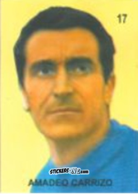 Sticker Amadeo Carrizo - Campeonato Mundial de Futbol 1958 Suecia n. 17 - IMPORTADORES PERUANOS