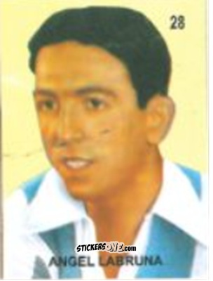 Cromo Angel Labruna - Campeonato Mundial de Futbol 1958 Suecia n. 28 - IMPORTADORES PERUANOS