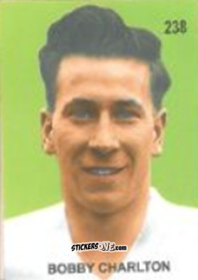Sticker Bobby Charlton - Campeonato Mundial de Futbol 1958 Suecia n. 238 - IMPORTADORES PERUANOS