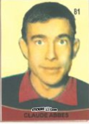 Sticker Claude Abbes - Campeonato Mundial de Futbol 1958 Suecia n. 81 - IMPORTADORES PERUANOS