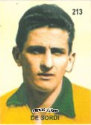 Sticker De Sordi - Campeonato Mundial de Futbol 1958 Suecia n. 213 - IMPORTADORES PERUANOS
