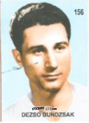 Sticker Dezső Bundzsák - Campeonato Mundial de Futbol 1958 Suecia n. 156 - IMPORTADORES PERUANOS