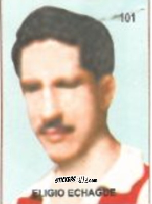 Figurina Eligio Echagüe - Campeonato Mundial de Futbol 1958 Suecia n. 101 - IMPORTADORES PERUANOS