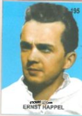 Figurina Ernst Happel - Campeonato Mundial de Futbol 1958 Suecia n. 195 - IMPORTADORES PERUANOS