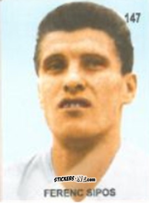 Cromo Ferenc Sipos - Campeonato Mundial de Futbol 1958 Suecia n. 147 - IMPORTADORES PERUANOS