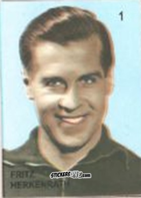 Sticker Fritz Herkenrath  - Campeonato Mundial de Futbol 1958 Suecia n. 1 - IMPORTADORES PERUANOS