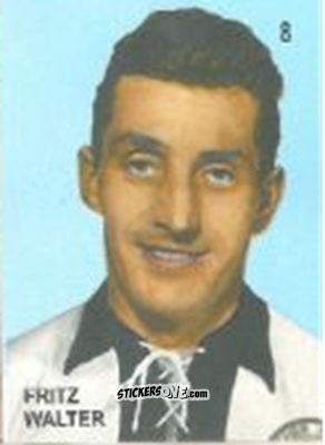 Figurina Fritz Walter - Campeonato Mundial de Futbol 1958 Suecia n. 8 - IMPORTADORES PERUANOS