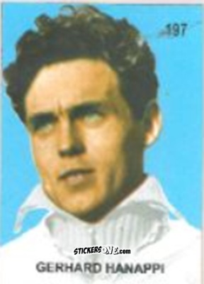 Figurina Gerhard Hanappi - Campeonato Mundial de Futbol 1958 Suecia n. 197 - IMPORTADORES PERUANOS