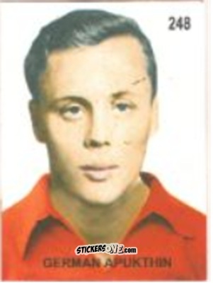 Cromo German Apukhtin - Campeonato Mundial de Futbol 1958 Suecia n. 248 - IMPORTADORES PERUANOS
