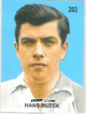 Figurina Hans Buzek - Campeonato Mundial de Futbol 1958 Suecia n. 202 - IMPORTADORES PERUANOS
