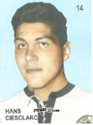Sticker Hans Ciesclarc - Campeonato Mundial de Futbol 1958 Suecia n. 14 - IMPORTADORES PERUANOS