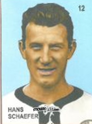 Cromo Hans Schaffer - Campeonato Mundial de Futbol 1958 Suecia n. 12 - IMPORTADORES PERUANOS