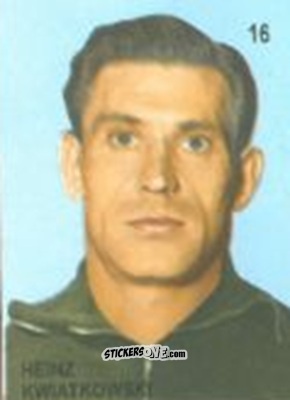 Cromo Heinz Kwiatkowski - Campeonato Mundial de Futbol 1958 Suecia n. 16 - IMPORTADORES PERUANOS
