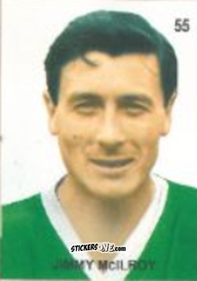 Cromo Jimmy McIlroy - Campeonato Mundial de Futbol 1958 Suecia n. 55 - IMPORTADORES PERUANOS