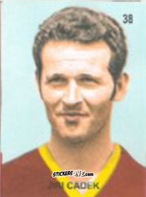 Cromo Jiri Cadek - Campeonato Mundial de Futbol 1958 Suecia n. 38 - IMPORTADORES PERUANOS