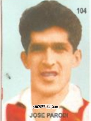 Figurina José Parodi - Campeonato Mundial de Futbol 1958 Suecia n. 104 - IMPORTADORES PERUANOS
