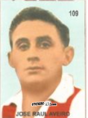 Figurina José Raúl Aveiro - Campeonato Mundial de Futbol 1958 Suecia n. 109 - IMPORTADORES PERUANOS