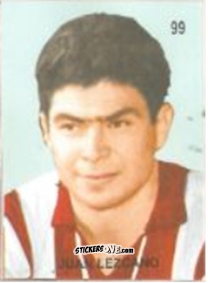 Figurina Juan Lezcano - Campeonato Mundial de Futbol 1958 Suecia n. 99 - IMPORTADORES PERUANOS