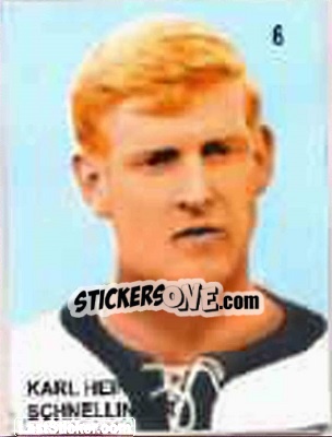 Figurina Karl Heinz Schnellinger - Campeonato Mundial de Futbol 1958 Suecia n. 6 - IMPORTADORES PERUANOS