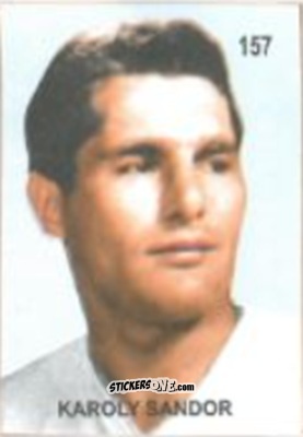 Sticker Károly Sándor - Campeonato Mundial de Futbol 1958 Suecia n. 157 - IMPORTADORES PERUANOS