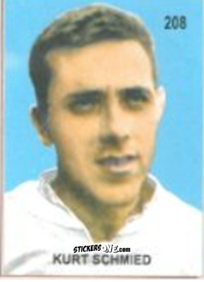 Figurina Kurt Schmied - Campeonato Mundial de Futbol 1958 Suecia n. 208 - IMPORTADORES PERUANOS