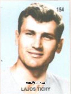 Sticker Lajos Tichy - Campeonato Mundial de Futbol 1958 Suecia n. 154 - IMPORTADORES PERUANOS