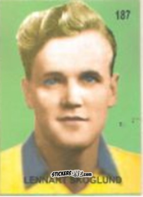 Sticker Lennart Skoglund - Campeonato Mundial de Futbol 1958 Suecia n. 187 - IMPORTADORES PERUANOS