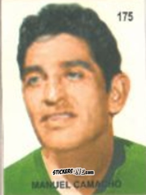 Cromo Manuel Camacho - Campeonato Mundial de Futbol 1958 Suecia n. 175 - IMPORTADORES PERUANOS