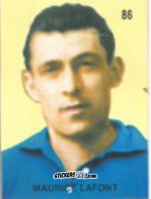 Cromo Maurice Lafont - Campeonato Mundial de Futbol 1958 Suecia n. 86 - IMPORTADORES PERUANOS