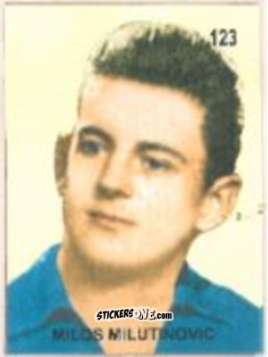 Sticker Miloš Milutinović - Campeonato Mundial de Futbol 1958 Suecia n. 123 - IMPORTADORES PERUANOS