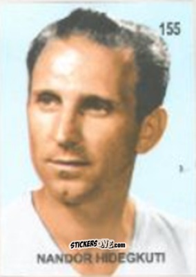 Cromo Nándor Hidegkuti - Campeonato Mundial de Futbol 1958 Suecia n. 155 - IMPORTADORES PERUANOS