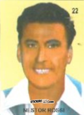 Cromo Nestor Rossi - Campeonato Mundial de Futbol 1958 Suecia n. 22 - IMPORTADORES PERUANOS