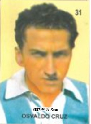 Figurina Osvaldo Cruz - Campeonato Mundial de Futbol 1958 Suecia n. 31 - IMPORTADORES PERUANOS