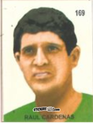 Cromo Raúl Cárdenas - Campeonato Mundial de Futbol 1958 Suecia n. 169 - IMPORTADORES PERUANOS