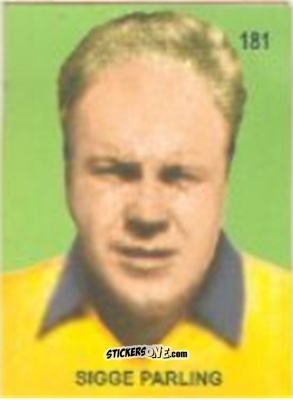 Sticker Sigge Parling - Campeonato Mundial de Futbol 1958 Suecia n. 181 - IMPORTADORES PERUANOS