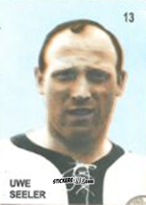Figurina Uwe Seeler - Campeonato Mundial de Futbol 1958 Suecia n. 13 - IMPORTADORES PERUANOS