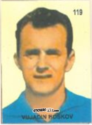 Cromo Vujadin Boškov - Campeonato Mundial de Futbol 1958 Suecia n. 119 - IMPORTADORES PERUANOS